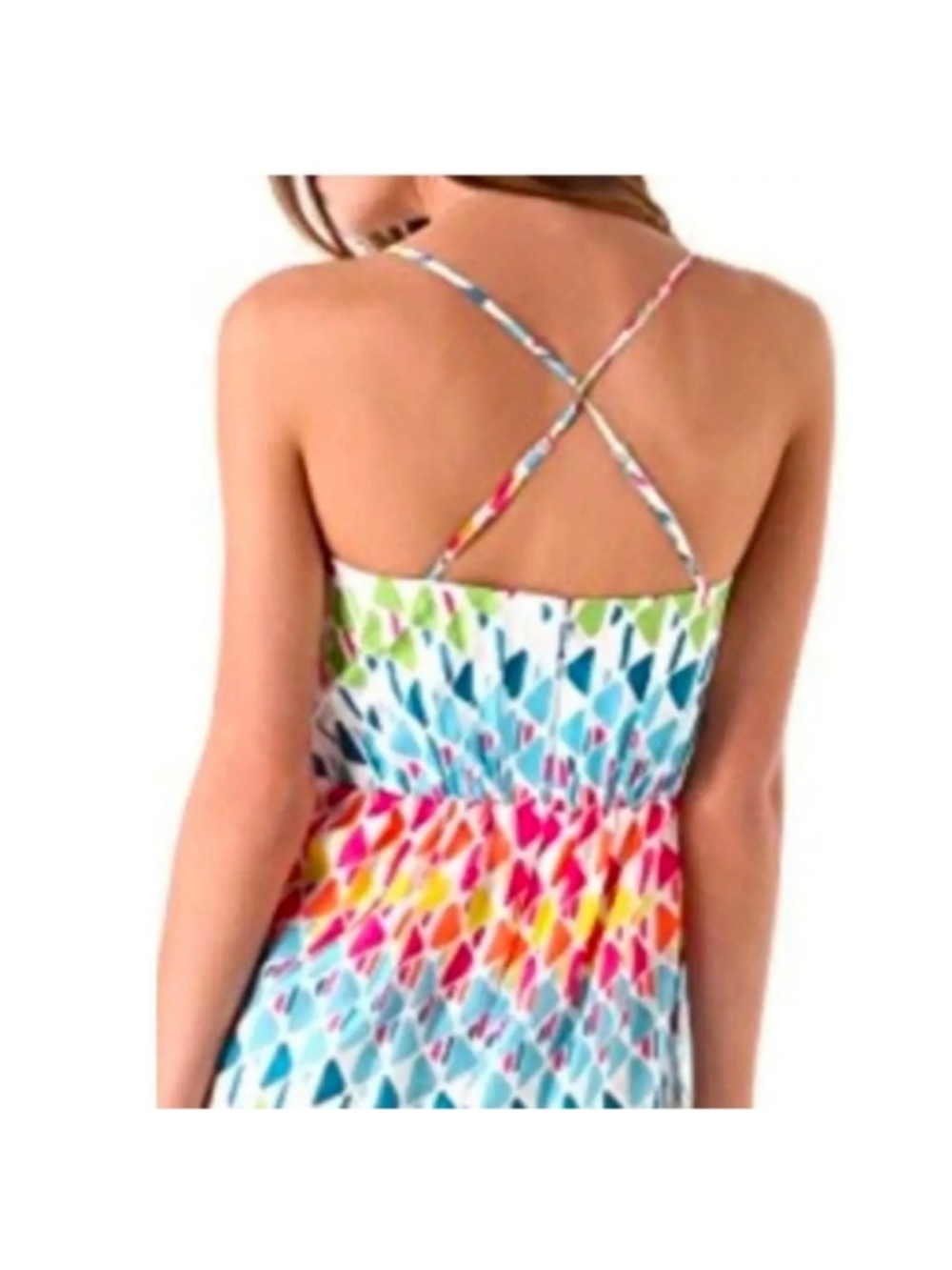 Shoshanna Mia Bright Colorful Lalique Print Silk Party Dress - Picture 2 of 15